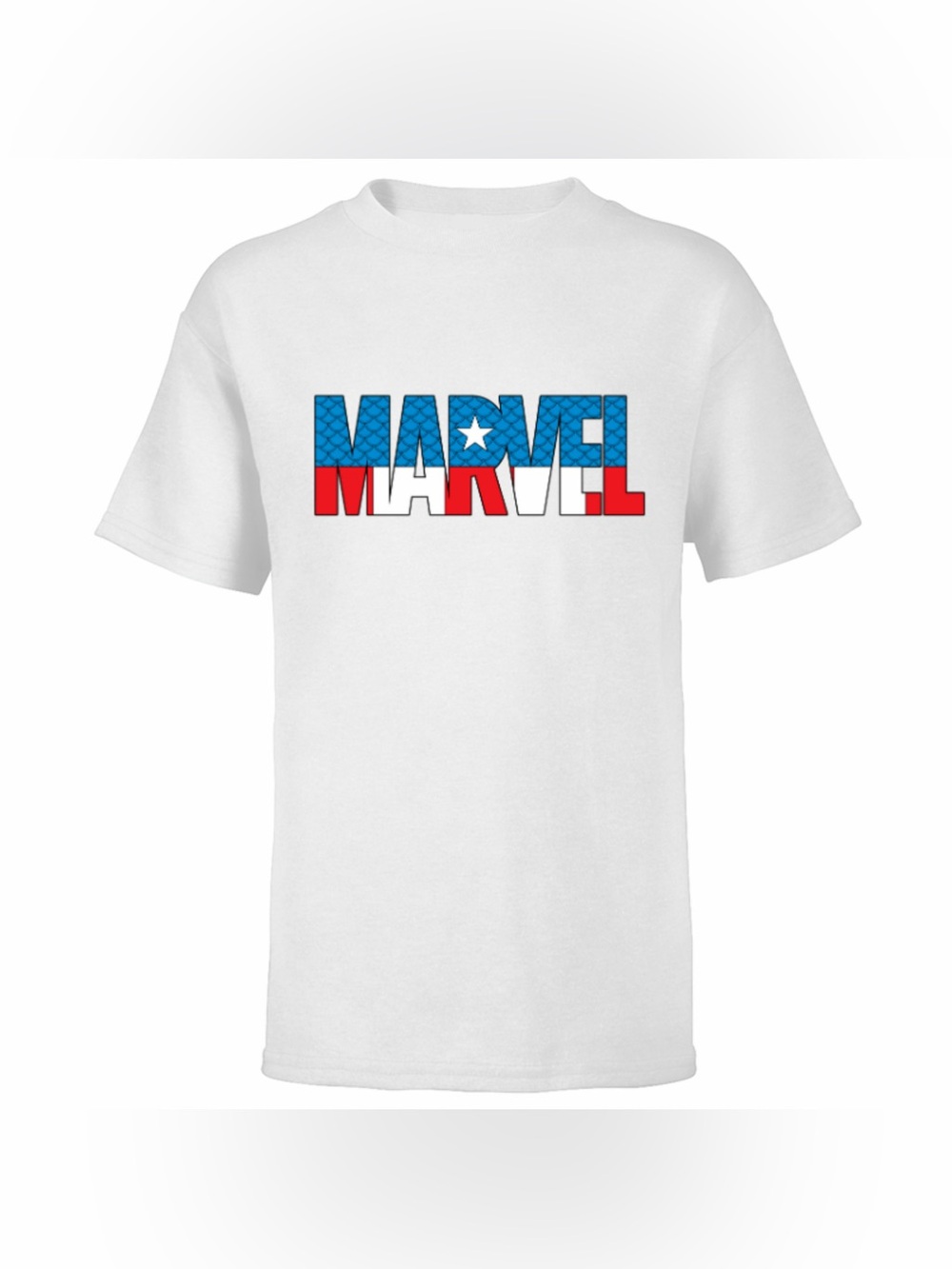 NWOT Marvel Men’s White Captain America Shield Graphic T-shirt